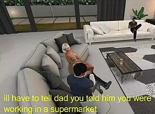 i'm not son, but stepson fucks mum in this 3some group