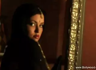 Teasing Nude Brunette Indian Dancer in Erotic Moment