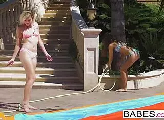 eliza jane and tara ashley slip and slide