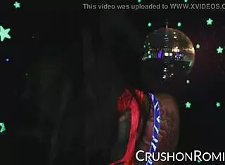 crush girls romi stuffs her shaved pussy with toys