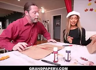 Skinny Asian Teen Clara Trinity Fucked by Stepgrandpa Jack Vegas