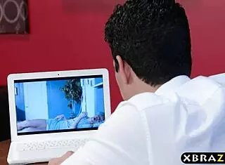 Persuasive Latina Milf In Lingerie At Work