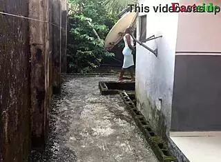 Feeling intense passion in this uncompleted building, she bends over for doggystyle fucking with big black cock and creampie.