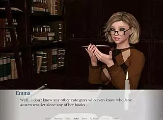 lets play with emma the bookworm in the library