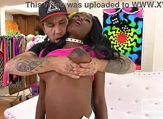 Kandie Monaee Bends Over for White Boy Fucking