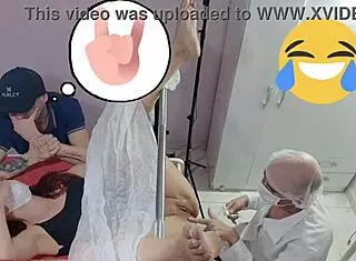 Husband's Wife Cheated On During Gynecologist Exam with Naughty Doctor.
