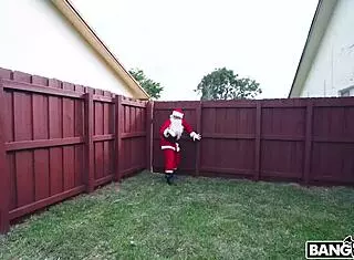 christmas comes early for kylie quinn fucked by boyfriend in santa costume