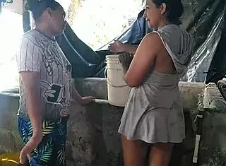 Hey, water's scarce in the neighborhood, so I'm heading to the neighbor's well for water and a good fuck 😏