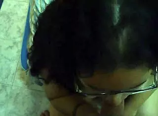 an argentinian brunette latina with big tits starts with handjob and oral before intense blowjob and masturbation