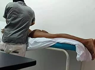 Doctor Delivers Sensual Massage to His Female Patient. Special Care Guaranteed!