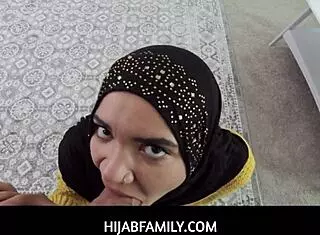 step sis in hijab pays her collateral to naudi nala