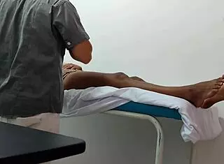Doctor Delivers Sensual Massage to His Female Patient. Special Care Guaranteed!