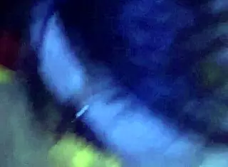 wife in homemade lingerie gets doggystyle fucking, big silicone tits bouncing