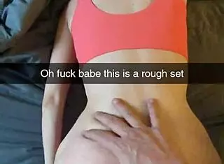 cheating amateur yoga milf fucks fitness instructor on snapchat with creampie finish