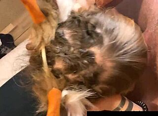 Oh Rusa! Gadis kostum comel tetas besar dikongkek muka mengerang kuat