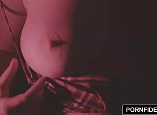 emo punk riley worships cock and gets cum covered 😈