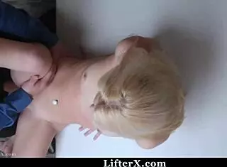 Shoplifter teen Riley Star fears police after striptease and blowjob at work