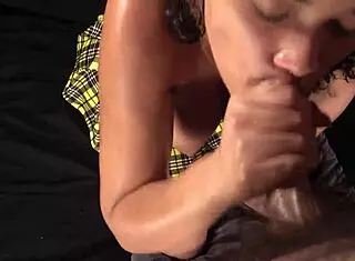 i ate his cock with cream, it was too yummy, ending with a big load on my face