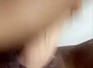 Cheating housewife uses dildo on video call 😏