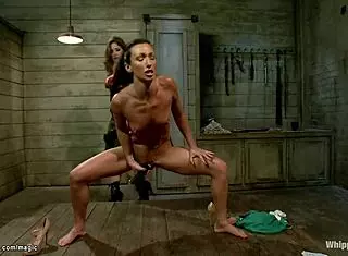 Tight Bodied Lesbian Feels Intense Domination with Whipping, Strapon, and Choking in BDSM Scene