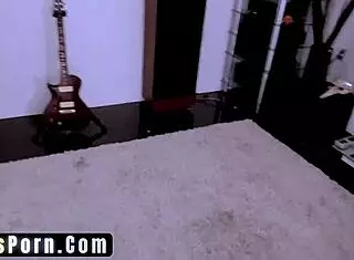 exciting how girl fingers pussy deep while kissing interracial slut