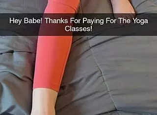 cheating amateur yoga milf fucks fitness instructor on snapchat with creampie finish