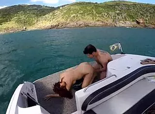Joy Cardozo's boat trip turns into oral and live sex!