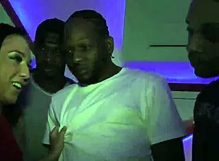 Interracial gang bang ho gets assfucked hard!