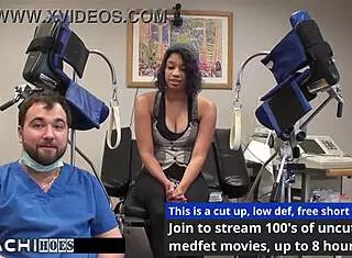 Человеческая морская свинка вынуждена кончать от Хитати под контролем доктора Тампы