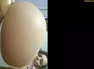 young teen masturbates with dildo in pussy and ass