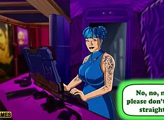 lets play cybersluts 2077 with big tits fingering and masturbation 😈