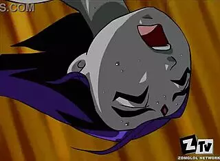 Teen Titans Raven In Action
