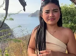 Beautiful latina cheats on husband with stranger for money