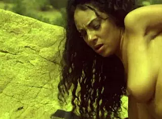 Black Milf Dee Fucked Outdoors by Seth Dickens' Monster Cock, Cumshot in Heels