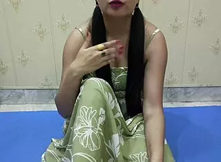 feeling so horny, this 18 year old nude teen masturbates until her stepbro arrives and gets excited for her sexy body in hindi