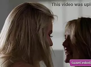 Watch busty blondes Natalie Knight and Rachael Cavalli tease in lingerie before deep pussy licking and fingering