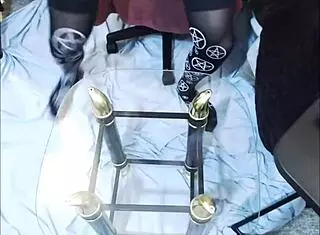 Sexy emo tranny licks her own cum after masturbation orgasm!