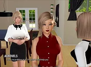 Hey, check out these ripples in the 3d game with curvy outfits