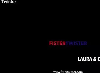 laura and cayla fisting each other hard