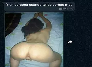 My latina friend in mini shorts gets hot on whatsapp chat, homemade and sexy