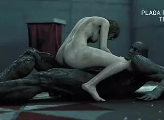 Ashley Graham Strips Clothes Ripped by Monster