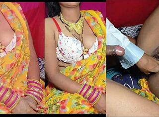 Istri Desa Desi Ngentot Keras Saree Kuning