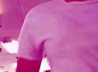 asian amateur takes simple selfie clip enjoying workout in public gym