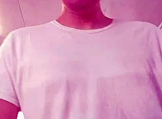 asian amateur takes simple selfie clip enjoying workout in public gym