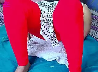 Hot Ravinadesi Stepsister Strips Naked In Front Of Saloon Man During Hairy Pussy Shaving Session 😏