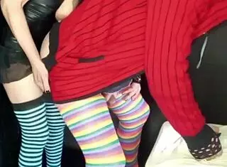 I Fuck My Boyfriends Ass And He Ends Up With His Cock Anal Strapon