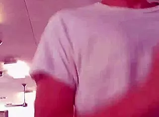 asian amateur takes simple selfie clip enjoying workout in public gym