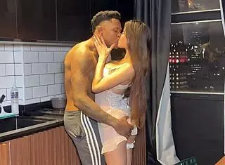 My friend's husband took me in the kitchen while she slept!