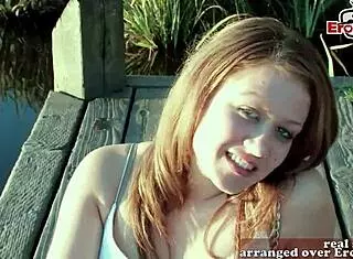 cute british teen feels nervous and excited in her first porn experience with small tits