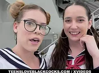 teen girls shake with intense orgasms on big black cocks